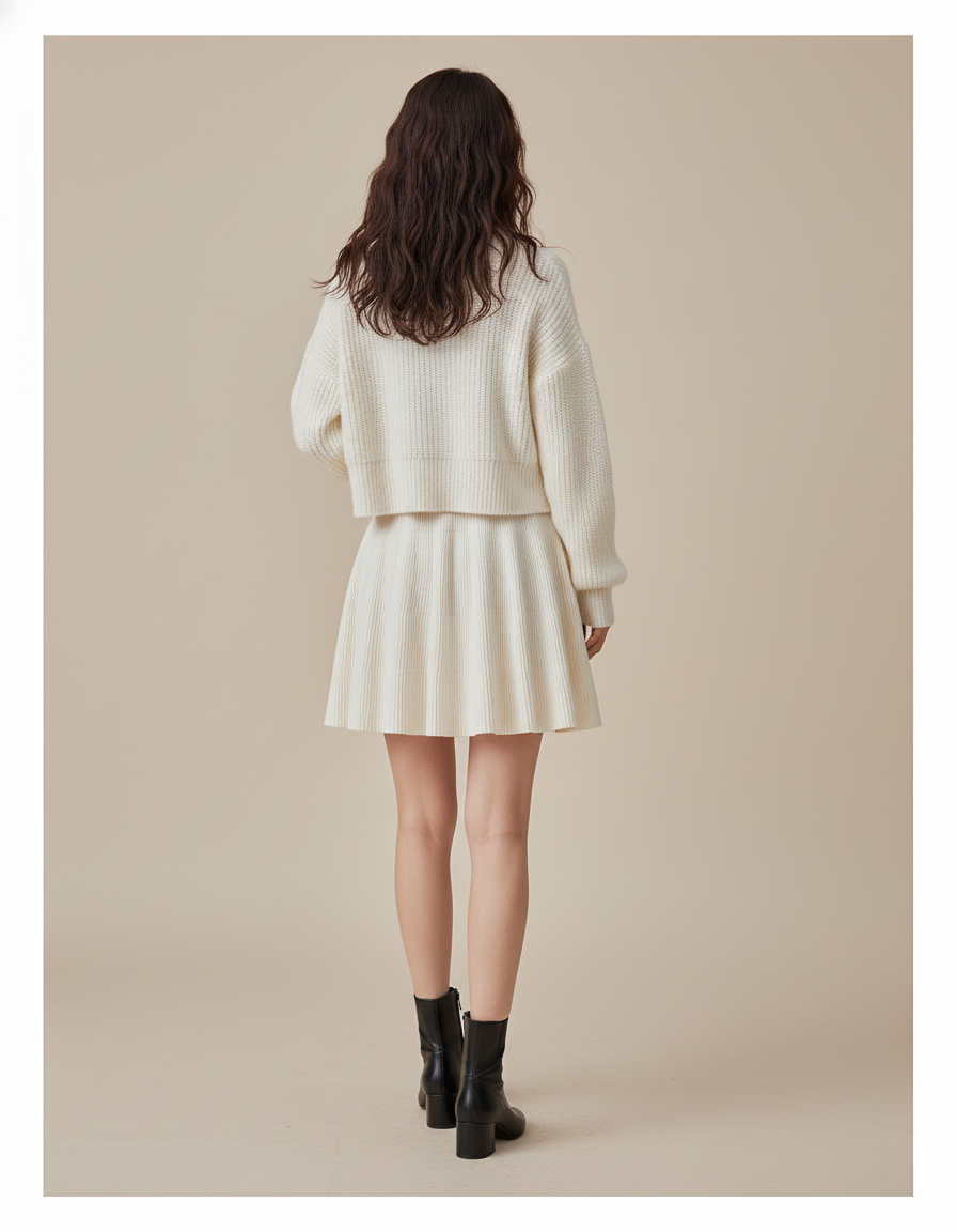 Jupe Patineuse Blanche Femme