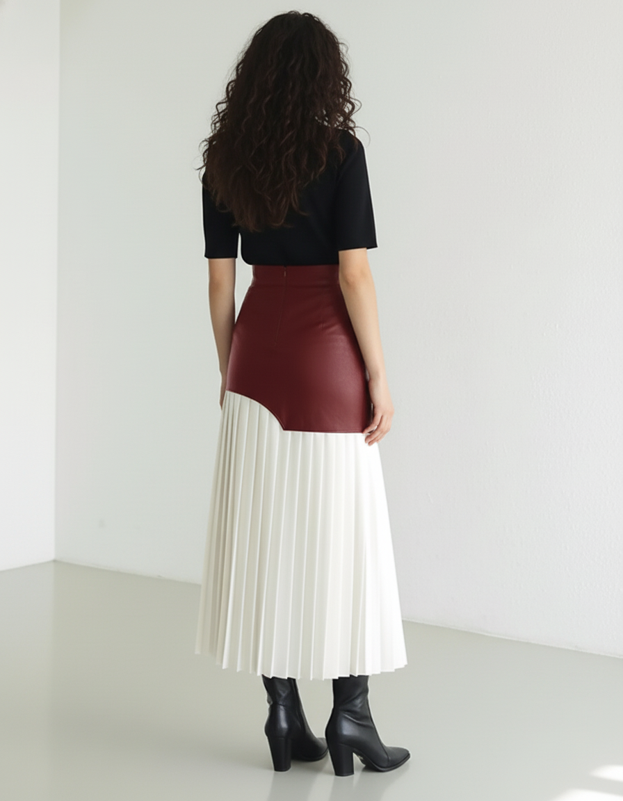 Jupe Rouge Et Blanche