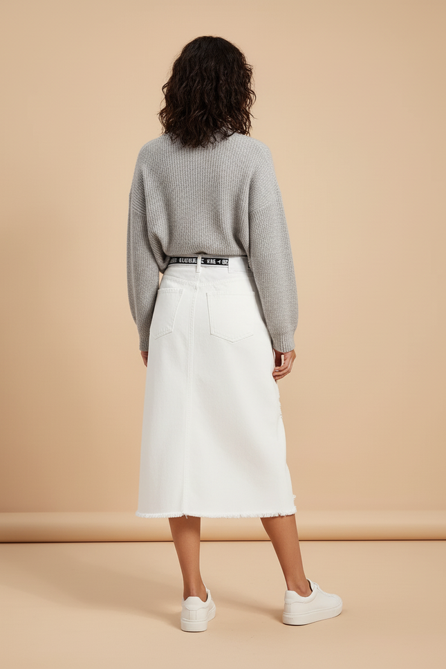 Jupe Blanche Denim
