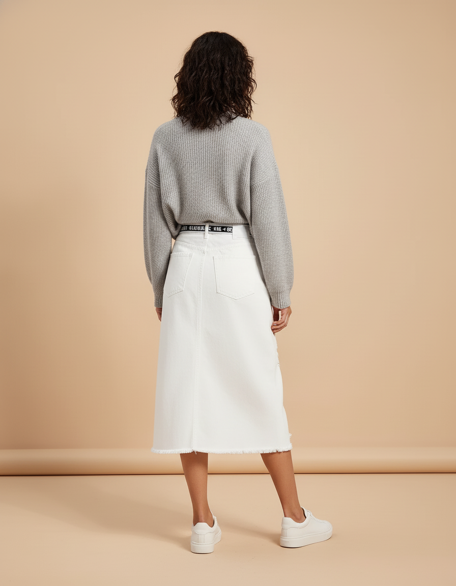 Jupe Blanche Denim