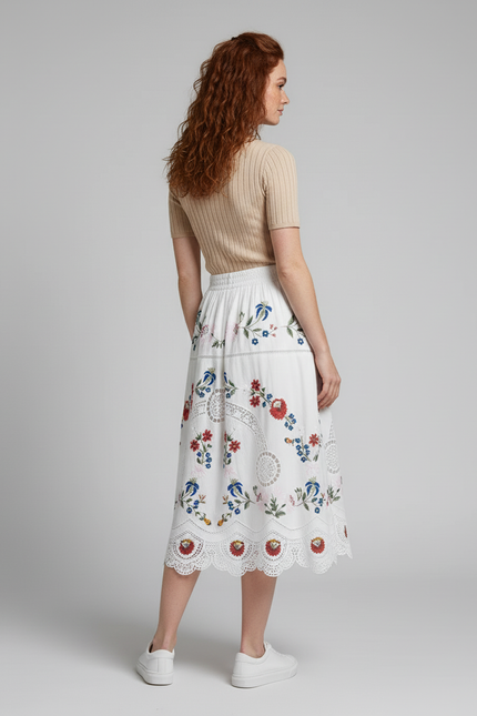Jupe Orientale Blanche