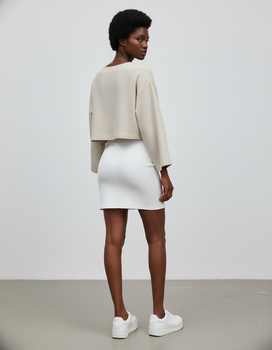 Jupe Stretch Blanche