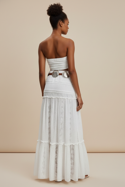 Jupe Blanche Longue Dentelle Bohème