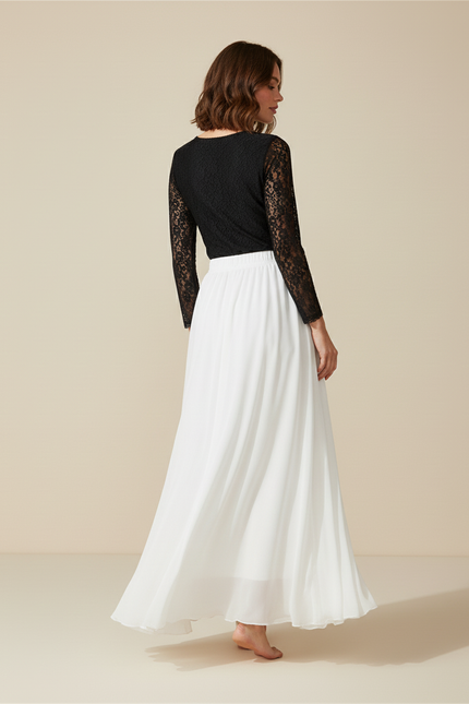 Jupe Blanche Fluide Longue Bohème