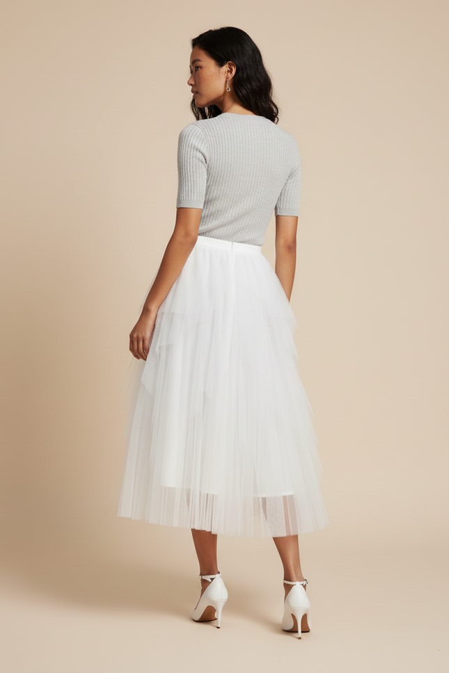 Jupe Voile Blanche