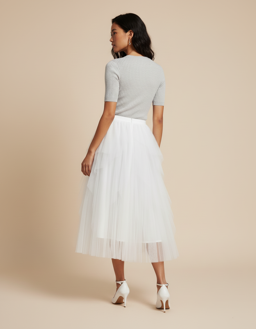 Jupe Voile Blanche