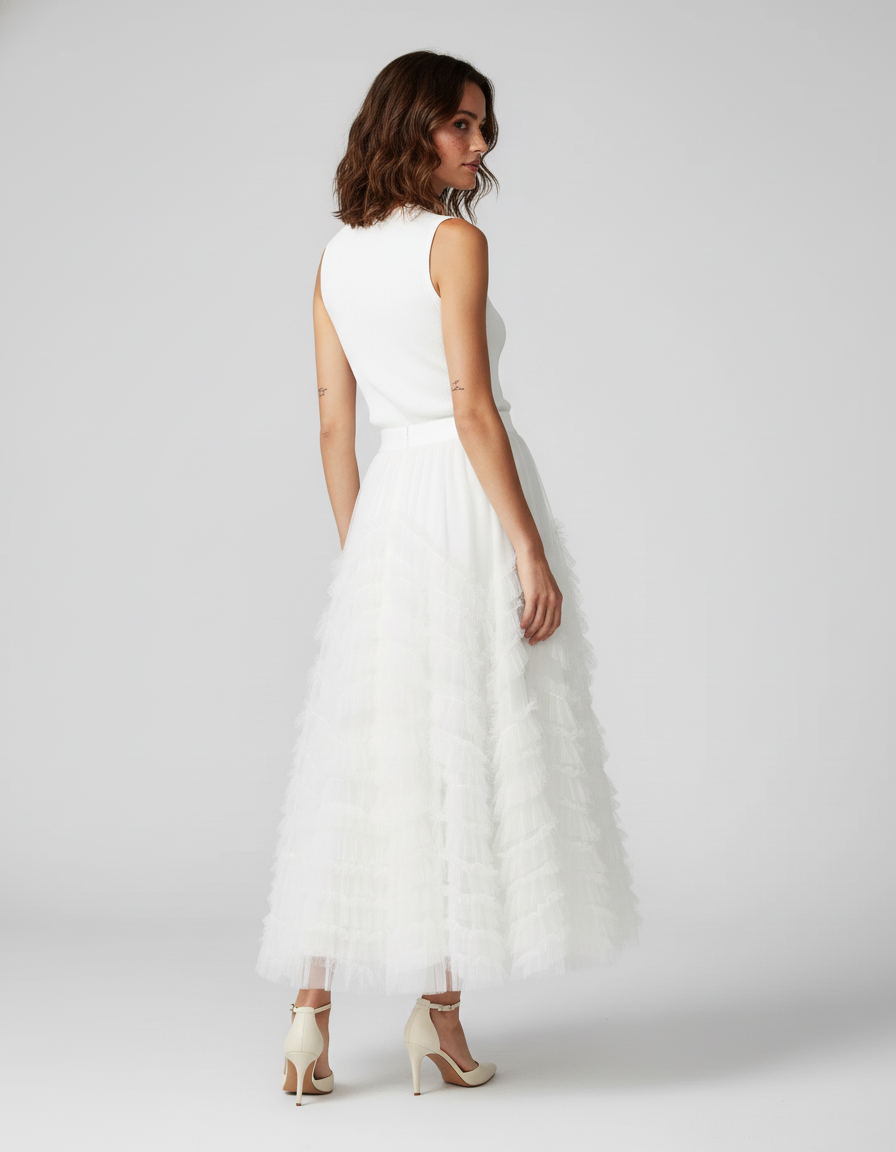 Jupe Blanche Ceremonie