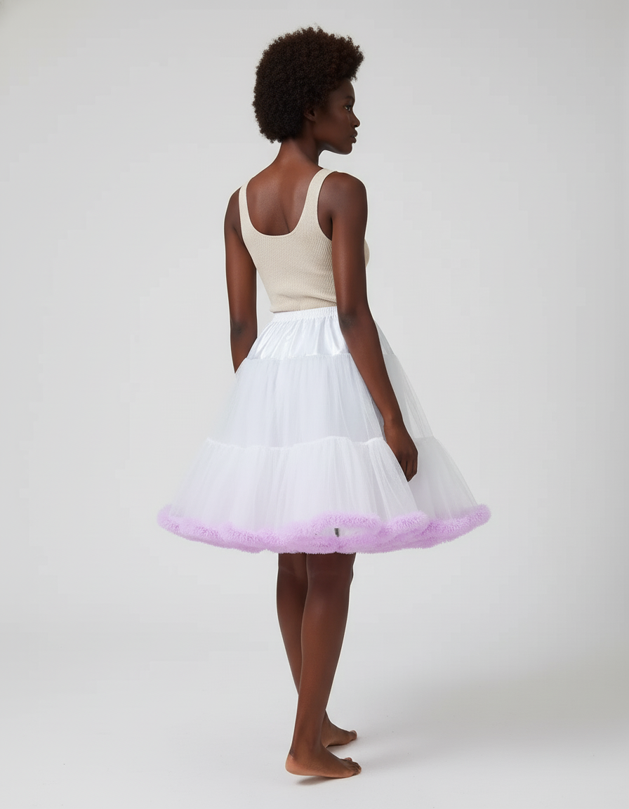 Jupe Transparente Blanche