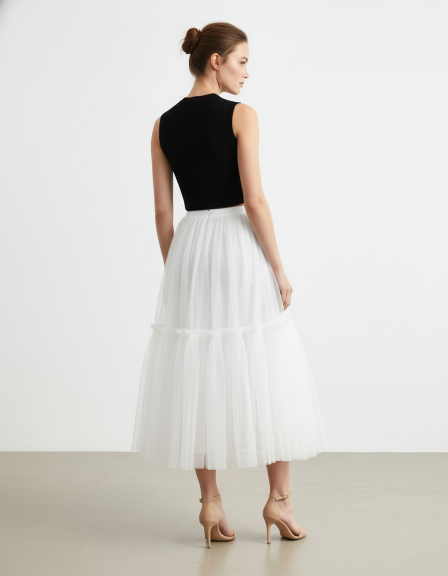 Jupe Blanche Elastique