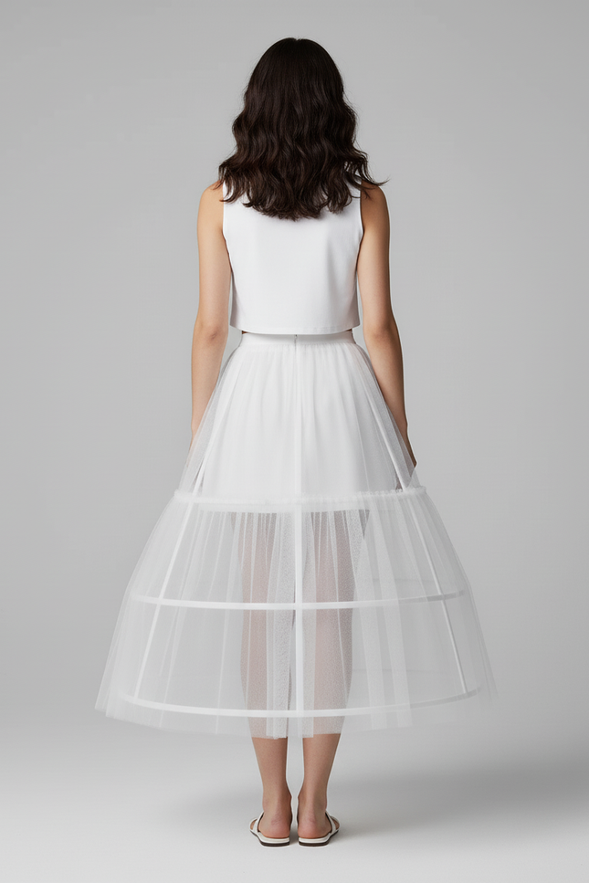 Jupe Blanche Crinoline Chic
