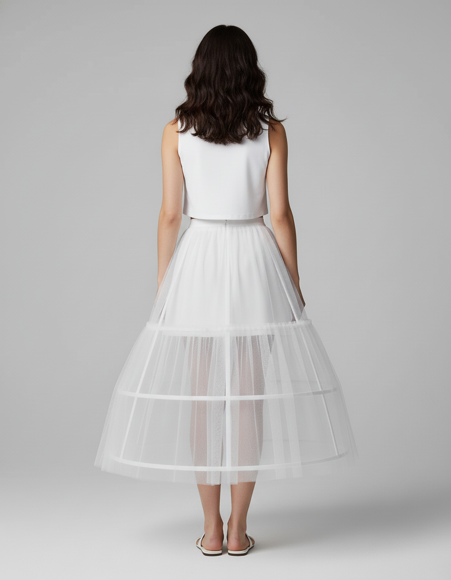 Jupe Blanche Crinoline Chic