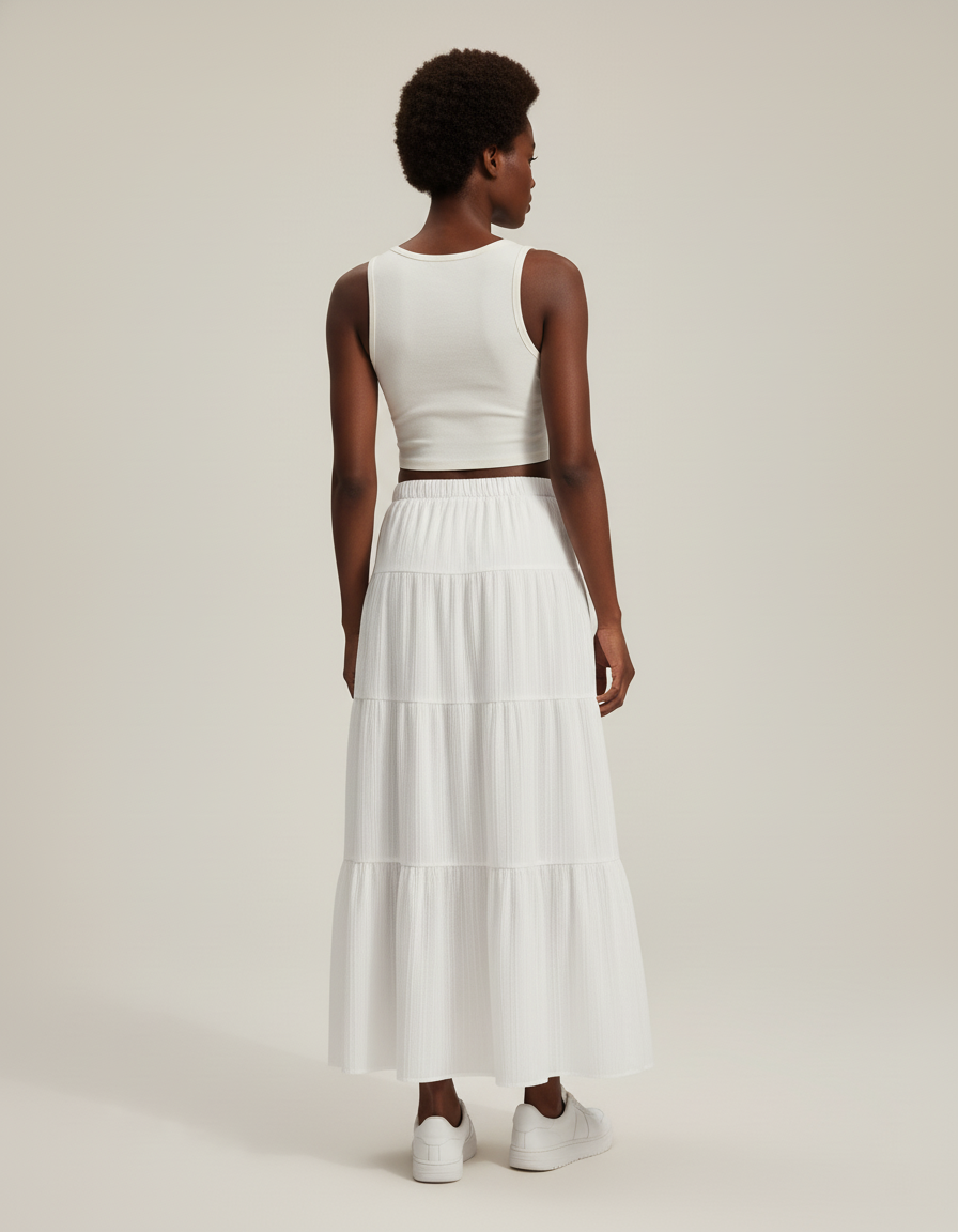 Jupe Paysanne Blanche