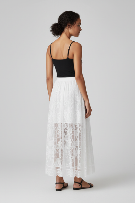 Jupe Blanche En Dentelle