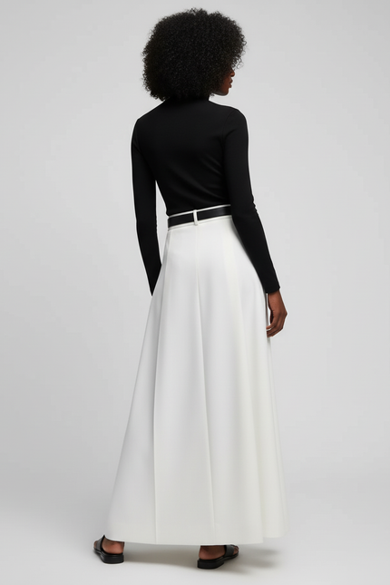 Jupe Blanche En Popeline