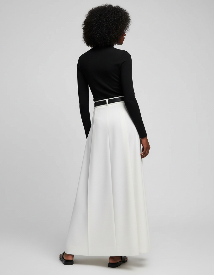 Jupe Blanche En Popeline