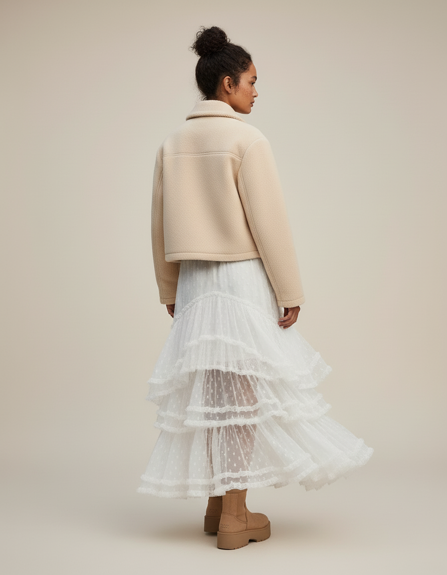 Jupe Longue Blanche Fille