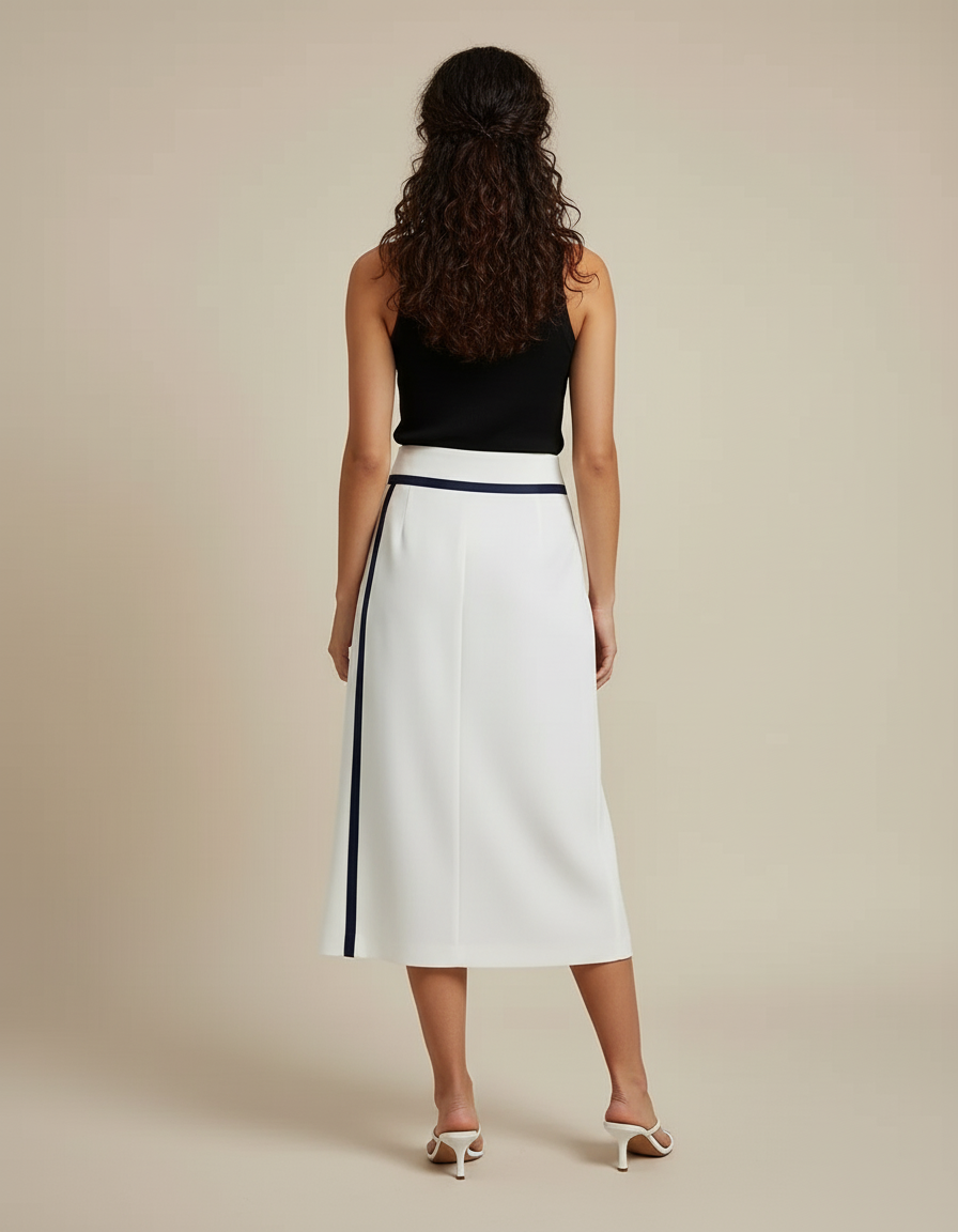 Jupe Portefeuille Blanche