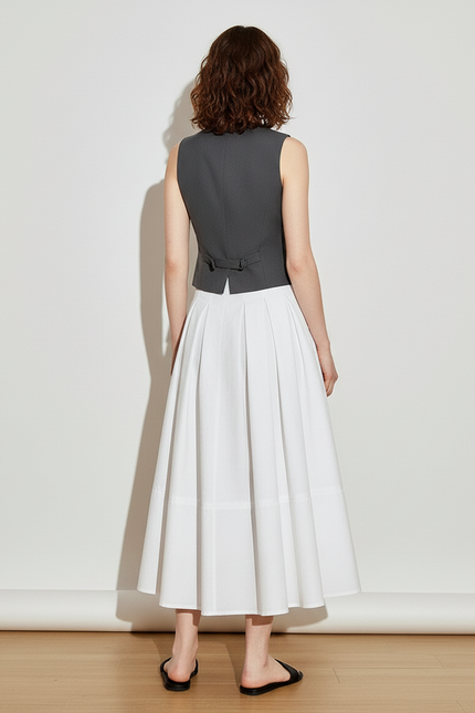 Jupe Blanche Trapeze Femme