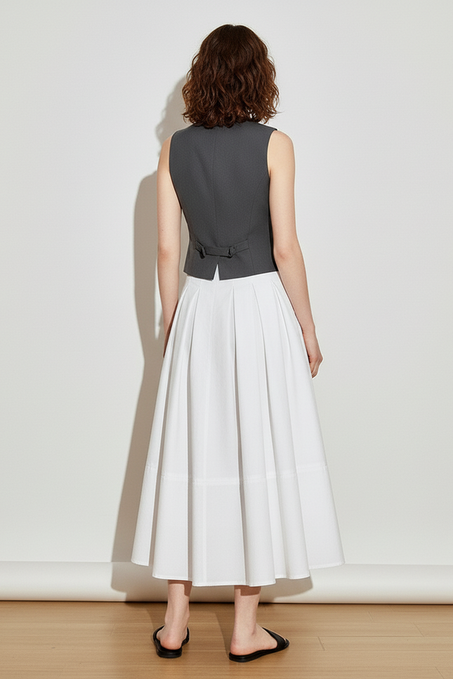 Jupe Blanche Trapeze Femme