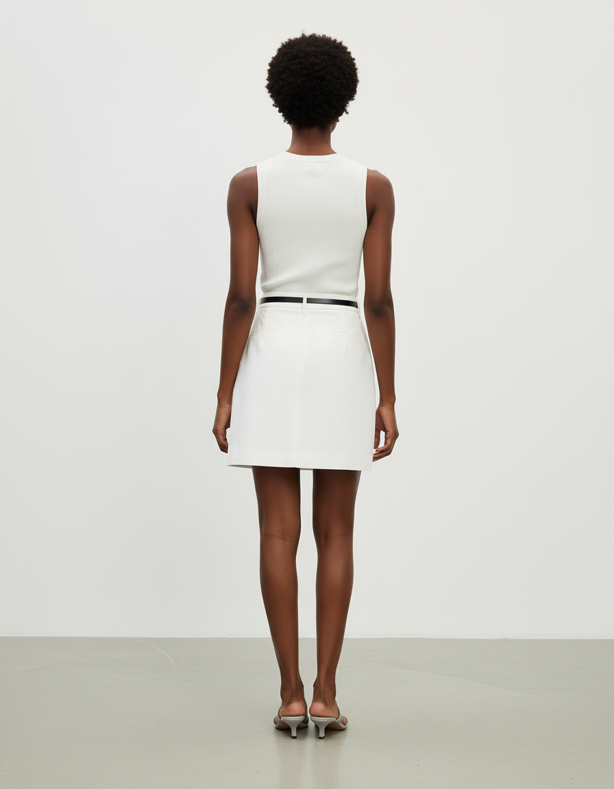Jupe Blanche Trapèze