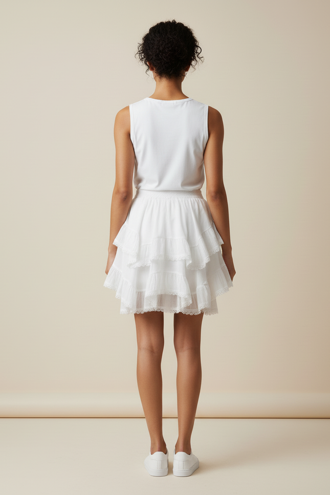 Jupe Froufrou Blanche