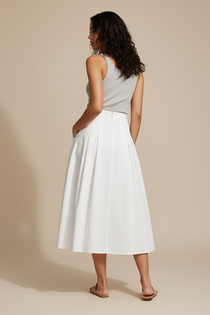 Jupe Corolle Blanche