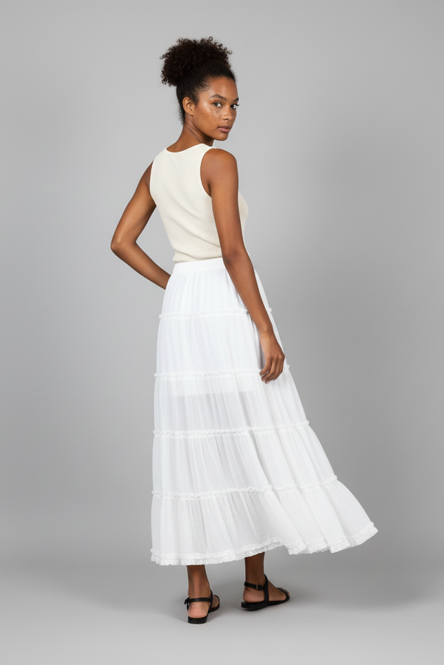 Jupes Longue Blanche