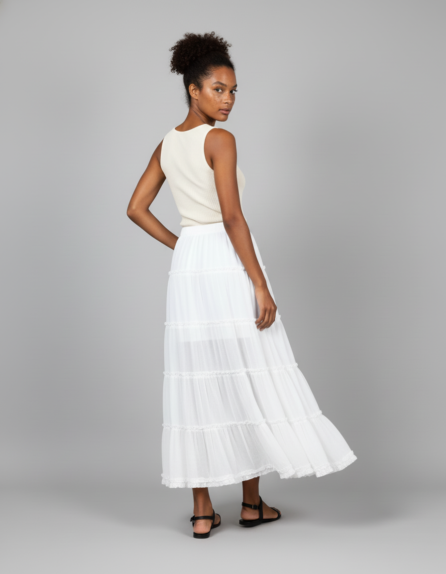 Jupes Longue Blanche