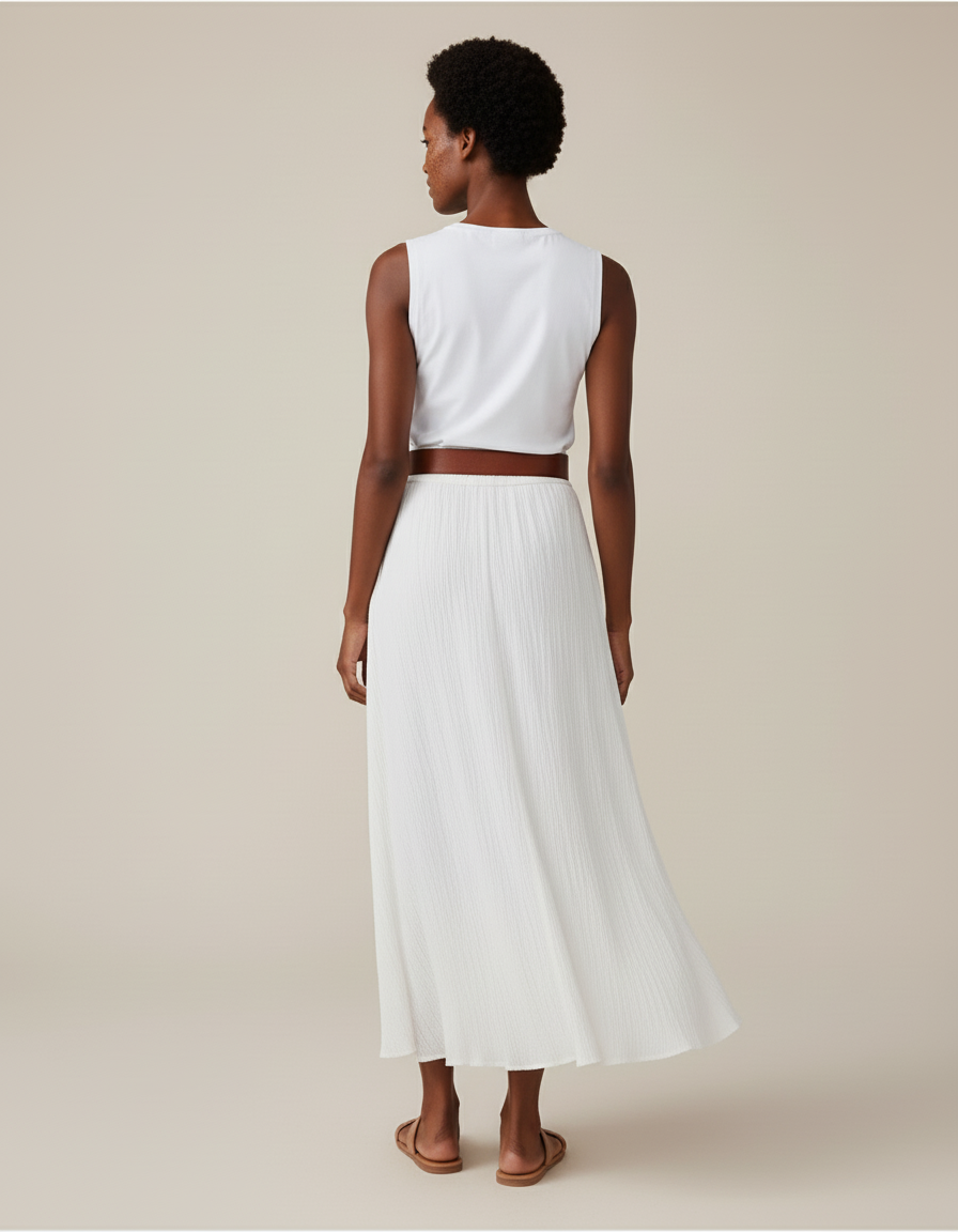 Jupe Longue Blanche Xxs