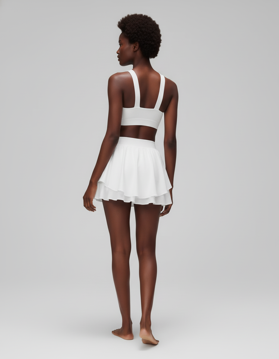 Jupe Short Blanche Femme