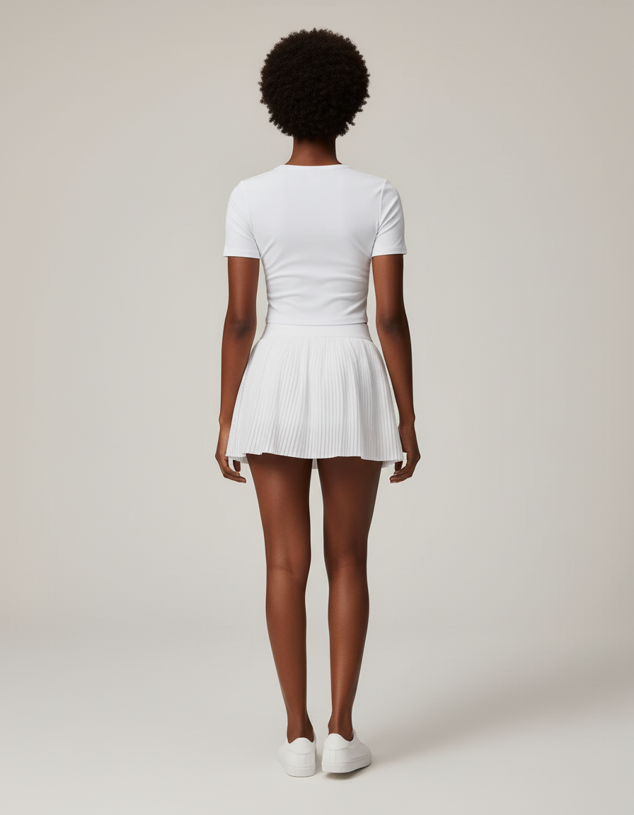 Jupe Short Blanche Courte