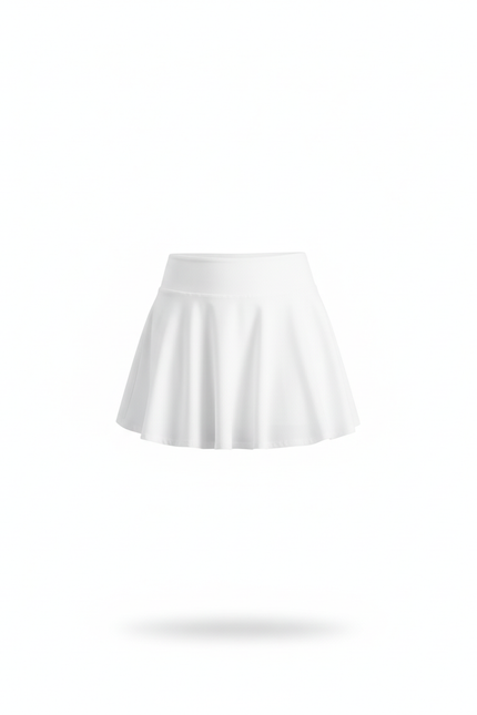 Jupe Blanche Plissée Fluide Sport