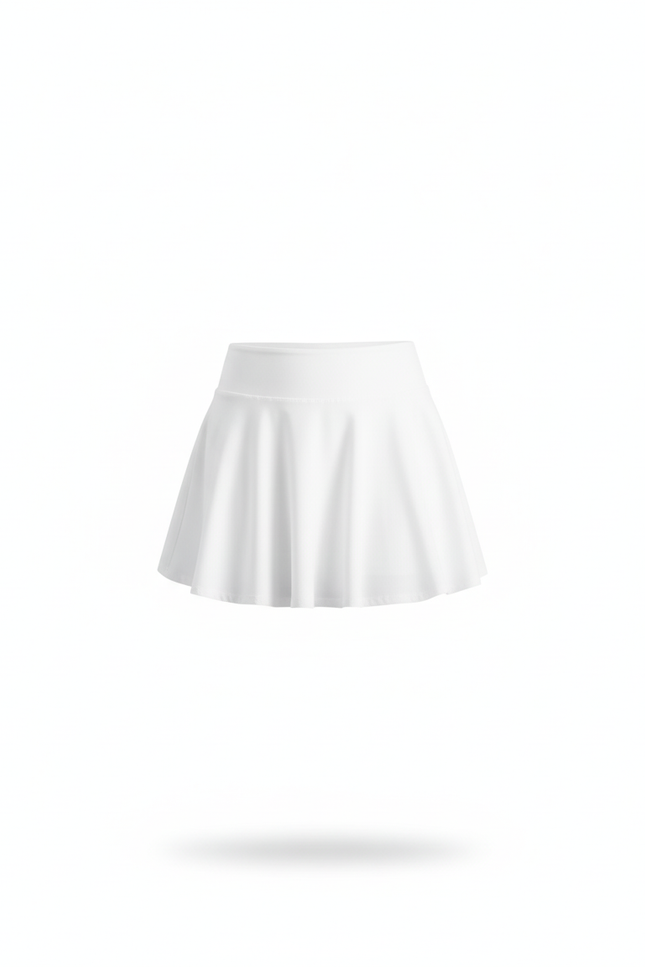 Jupe Blanche Plissée Fluide Sport