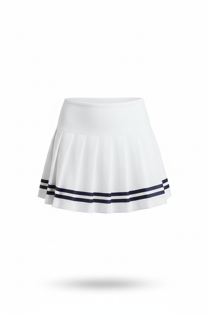 Jupe Blanche Et Bleu