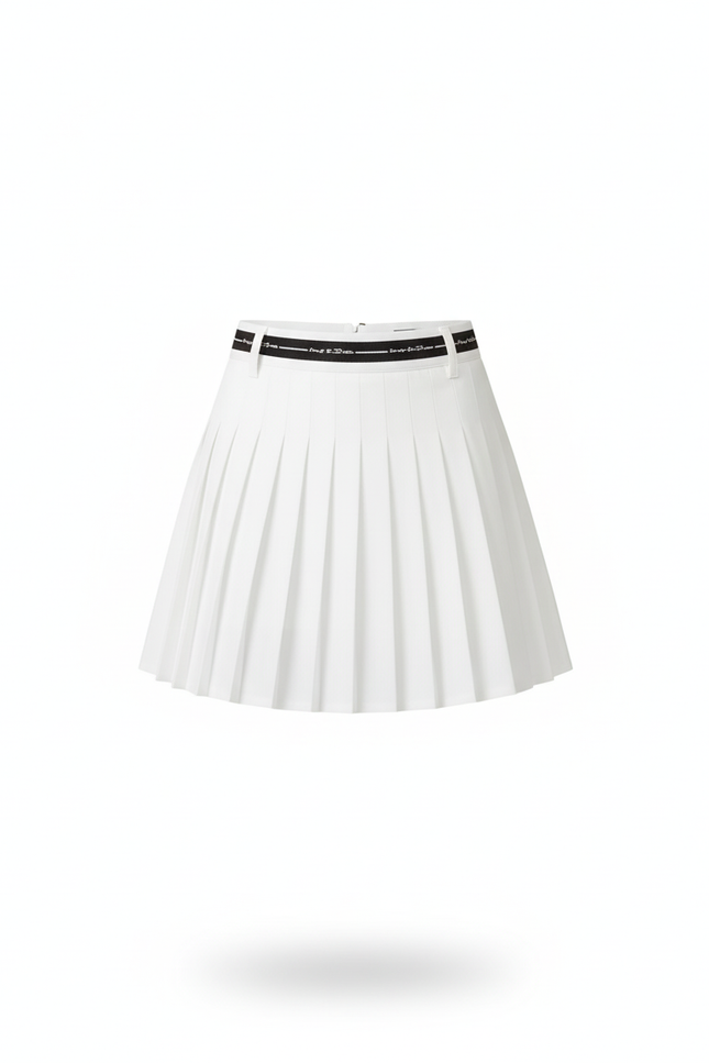 Jupe Blanche Plissée Courte Chic
