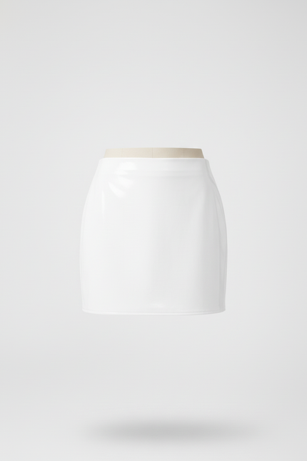 Jupe Vinyle Blanche