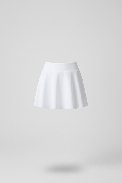 Jupe Blanche Évasée Fluide