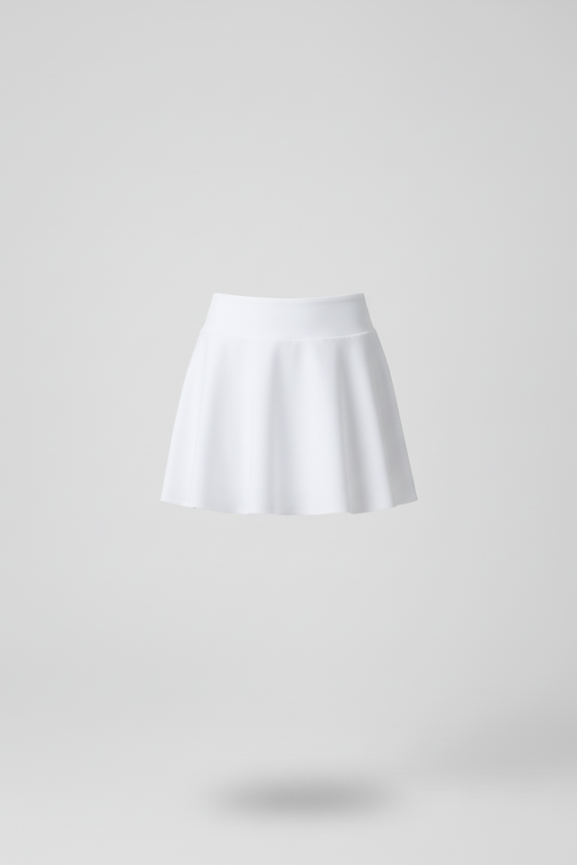 Jupe Blanche Évasée Fluide