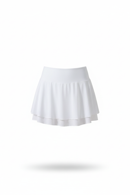 Jupe Blanche Évasée Fluide Légère