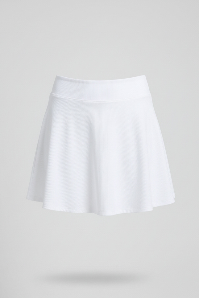 Jupe Blanche Taille Haute Fluide