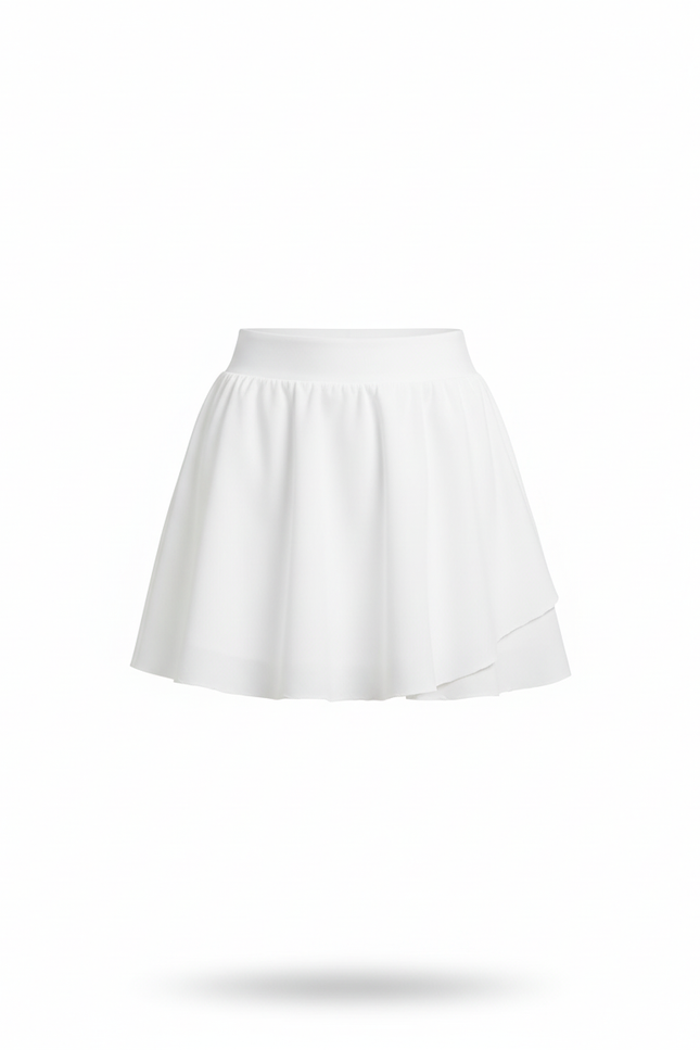 Jupe Blanche Évasée Sportive