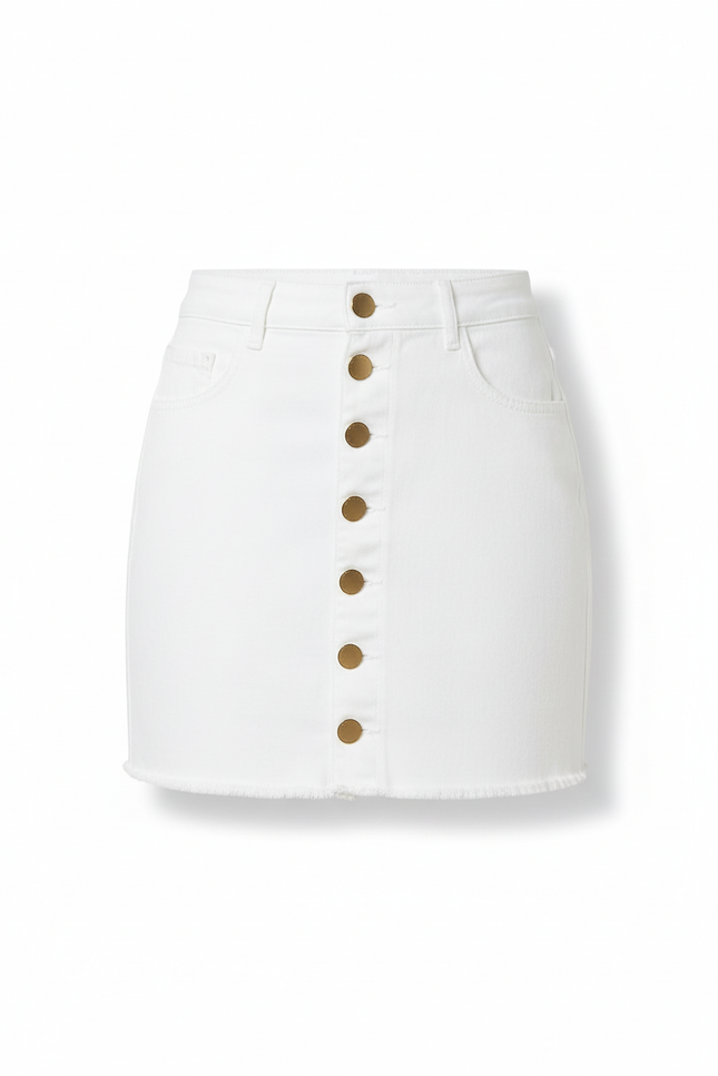 Jupe Jean Blanche Femme