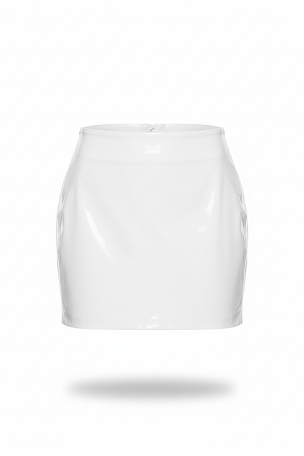 Jupe Droite Courte Blanche