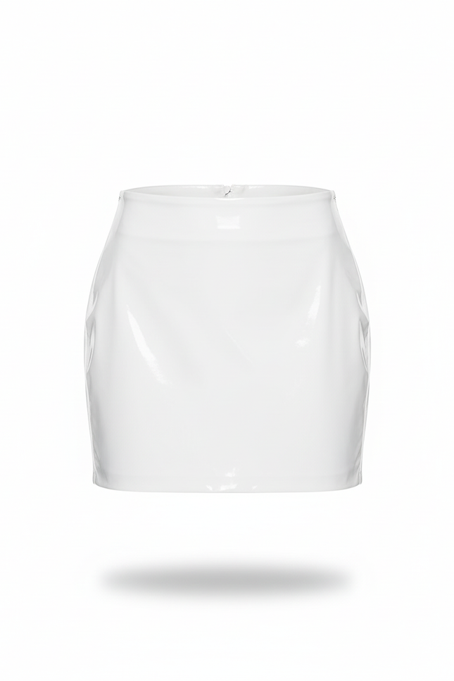 Jupe Droite Courte Blanche