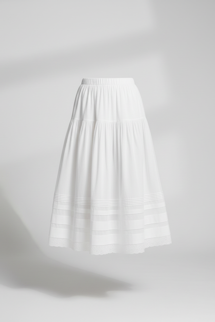 Jupe Blanche Taille Elastique