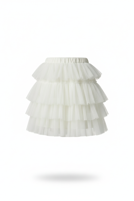 Jupe Blanche À Volants Élégante