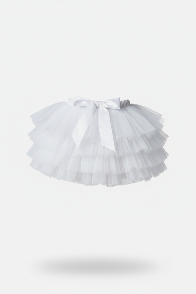 Jupe Blanche Tulle Tutu Élégante