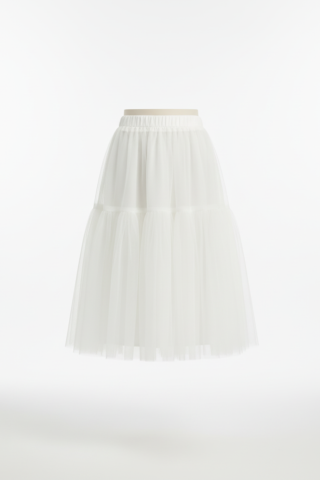 Jupe Ballon Longue Blanche