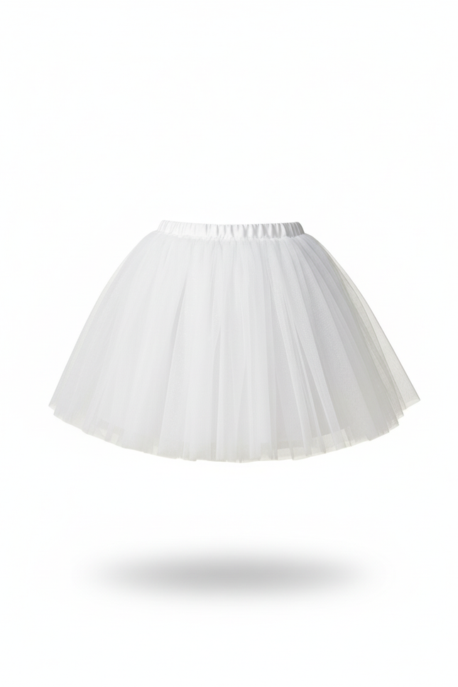 Jupe Blanche Tutu Superposée Chic