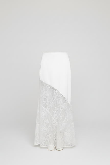 Jupe Portefeuille Longue Blanche